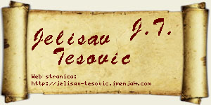 Jelisav Tešović vizit kartica